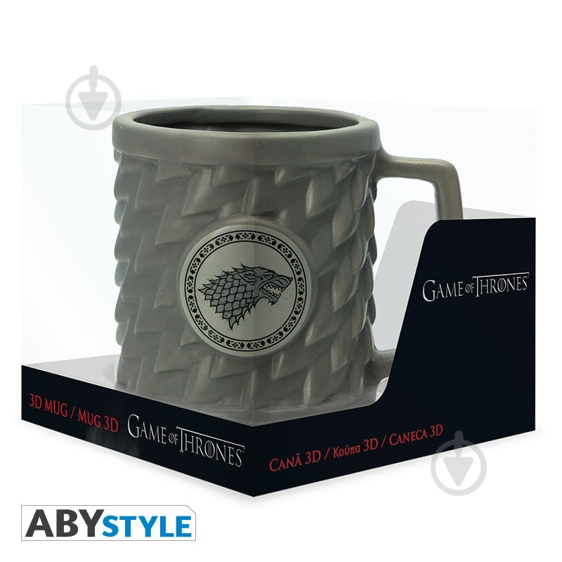 Чашка ABYstyle 3D Game of Thrones Stark 500 мл (ABYMUG519) - фото 4