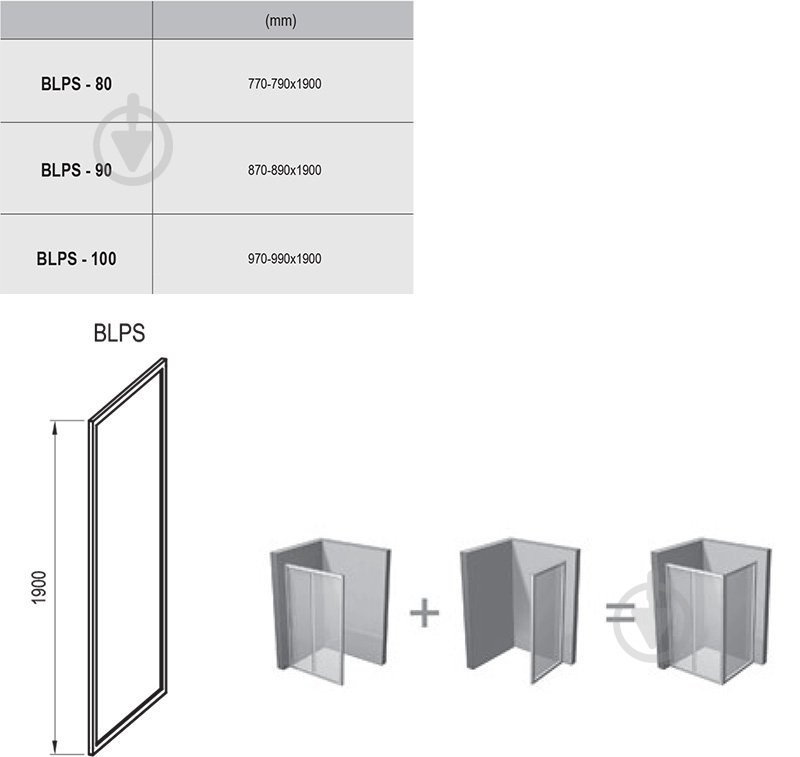 Душевые двери Ravak BLPS-100 белый + Grape - фото 3