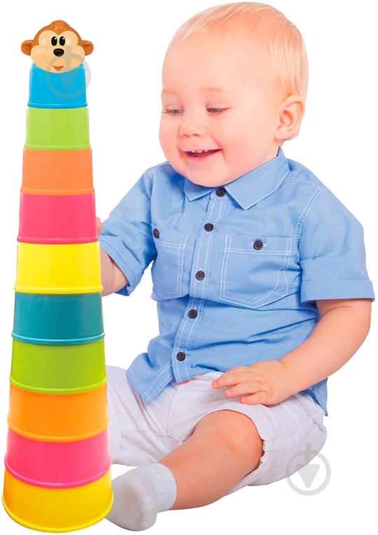 Игровой набор Kiddieland Пирамидка обезьянки - фото 4