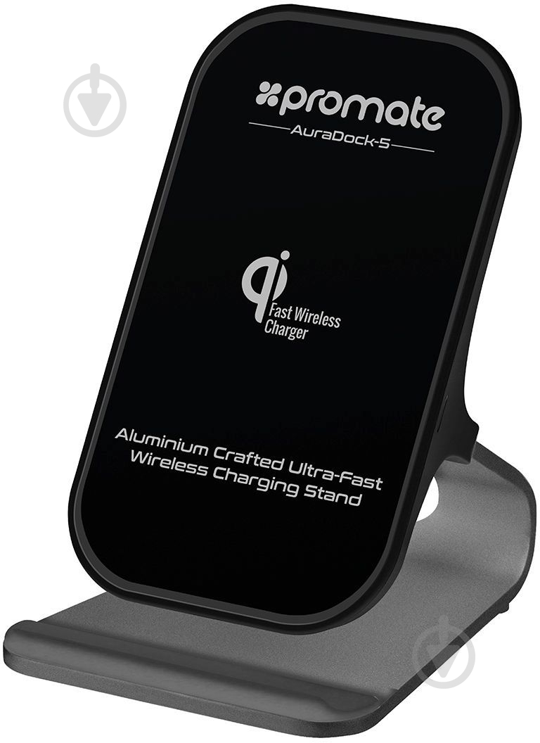 Беспроводное зарядное устройство Promate AuraDock-5 10 Вт Grey - фото 1 Беспроводное зарядное устройство Promate AuraDock-5 10 Вт Grey - фото 1