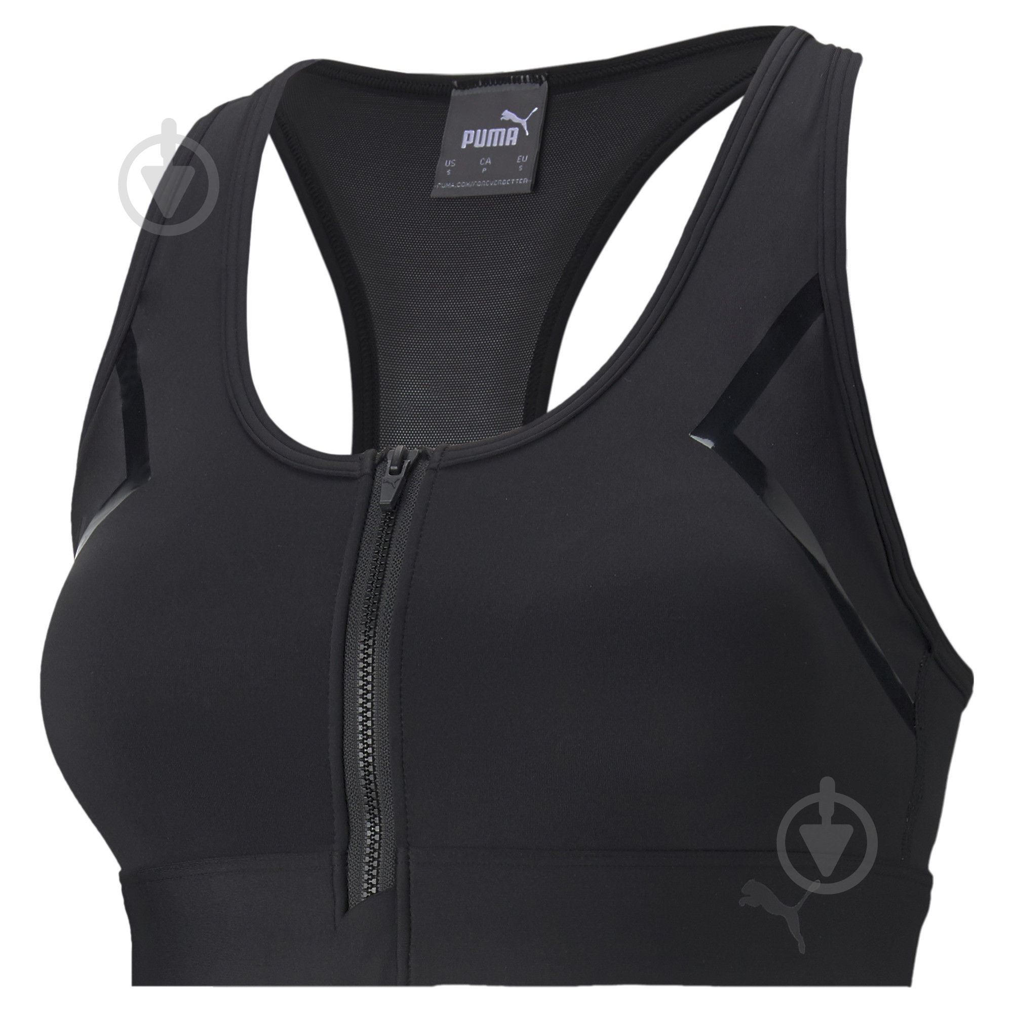 Бра Puma High Impact Front Zip Bra 52029501 р.S чорний - фото 2