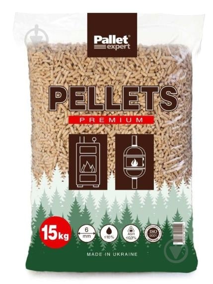 Пелети з деревини Pallet Expert 6 мм 15 кг - фото 1