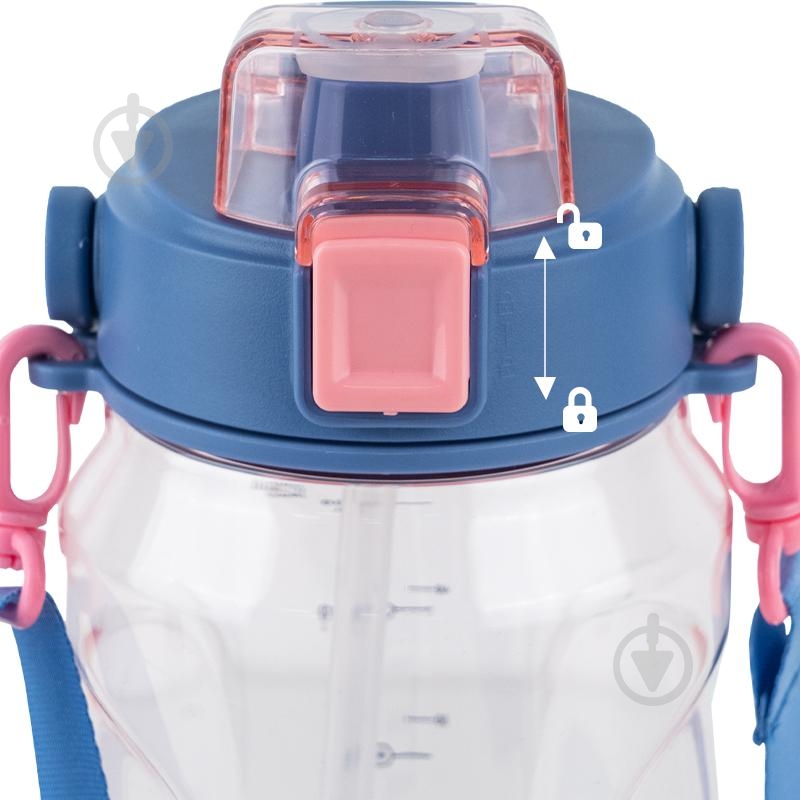 Пляшка для води KITE K24-1202-2 1,5 л рожева - фото 4