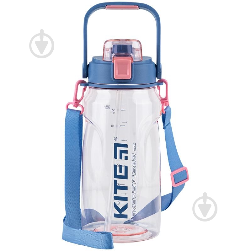 Пляшка для води KITE K24-1202-2 1,5 л рожева - фото 1