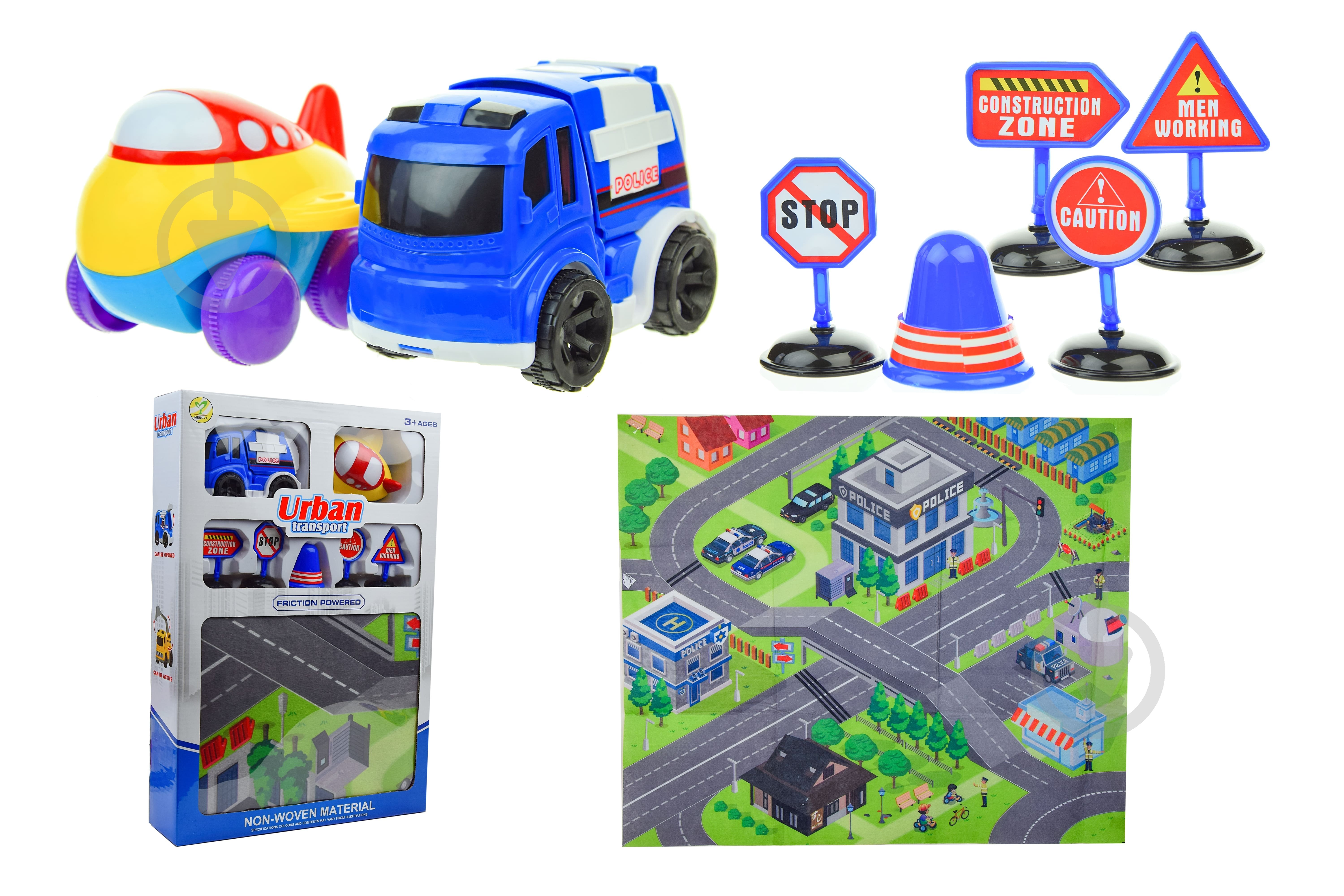 Игровой набор Shantou коврик детский с машинками MY9402A - фото 2