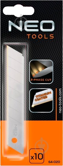 Лезвия сменные NEO tools 64-020 - фото 2 Лезвия сменные NEO tools 64-020 - фото 2