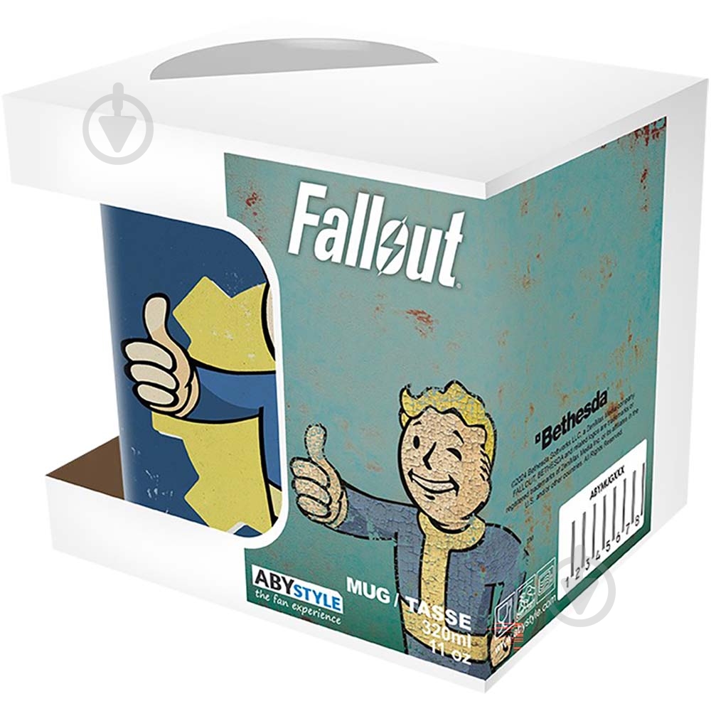 Чашка ABYstyle FALLOUT Vault Boy Blue 320 мл (ABYMUGA526) - фото 5