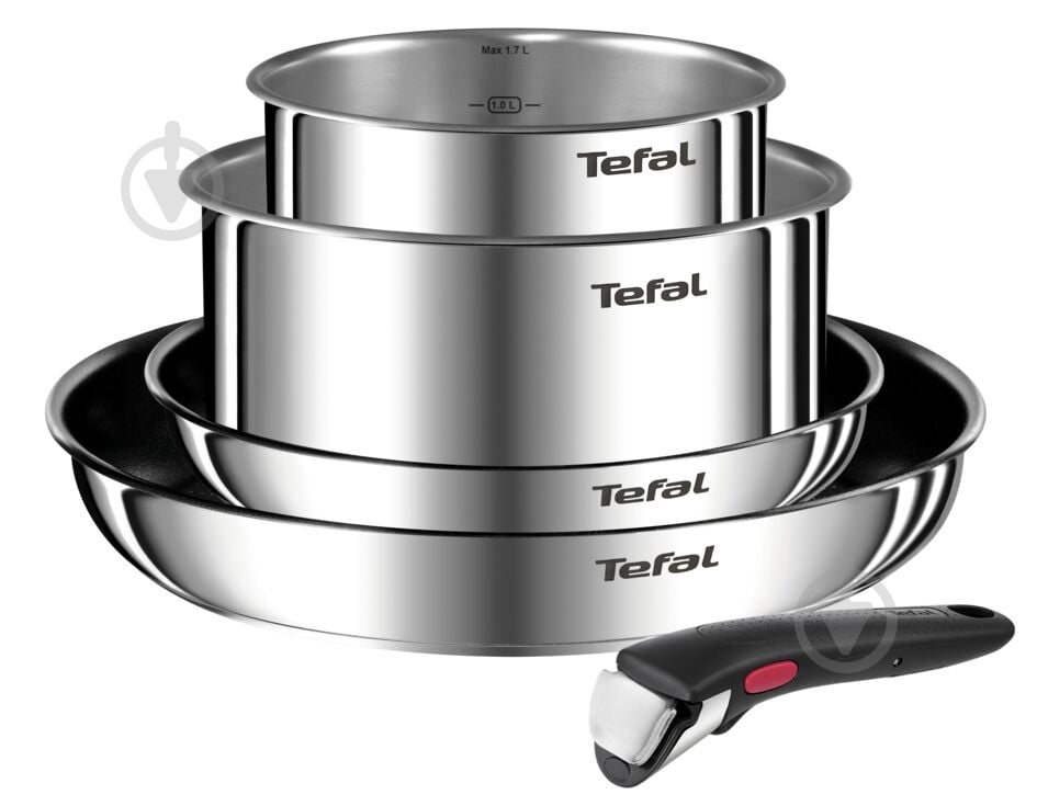 ᐉ Набір посуду Tefal Ingenio Emotion 5 предметів L897S574 • Краща