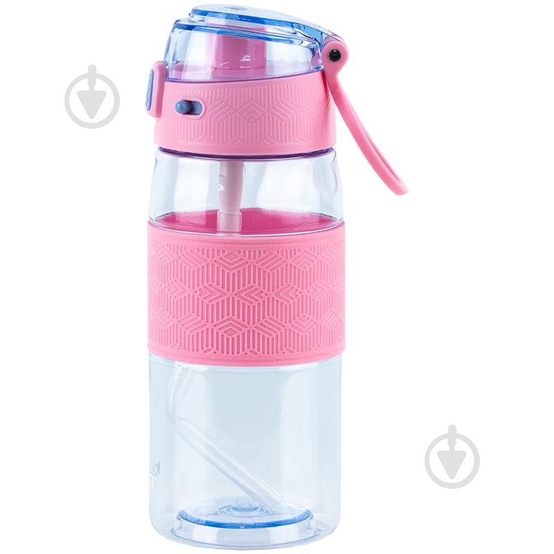 Бутылка для воды KITE K24-1201-3 600 мл розовая - фото 2 Бутылка для воды KITE K24-1201-3 600 мл розовая - фото 2