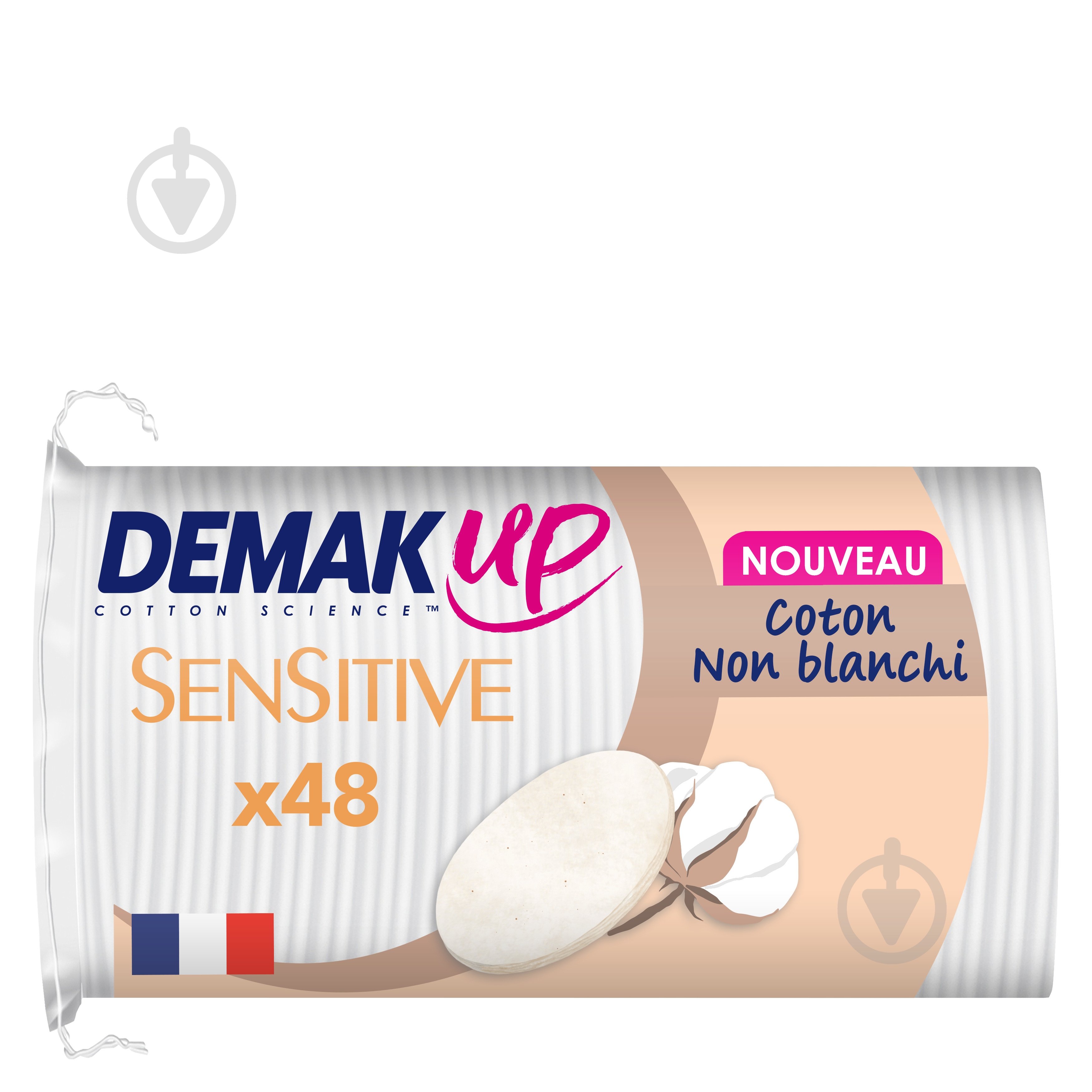 Ватні диски DEMAKUP Cotton Sensitive 48 шт. (м'яка) - фото 1 Ватні диски DEMAKUP Cotton Sensitive 48 шт. (м'яка) - фото 1