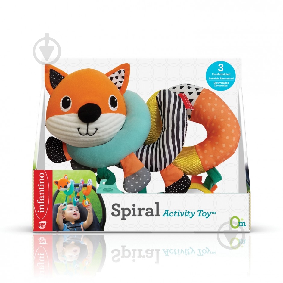 Игрушка-подвеска Infantino спираль Лисичка - фото 1 Игрушка-подвеска Infantino спираль Лисичка - фото 1