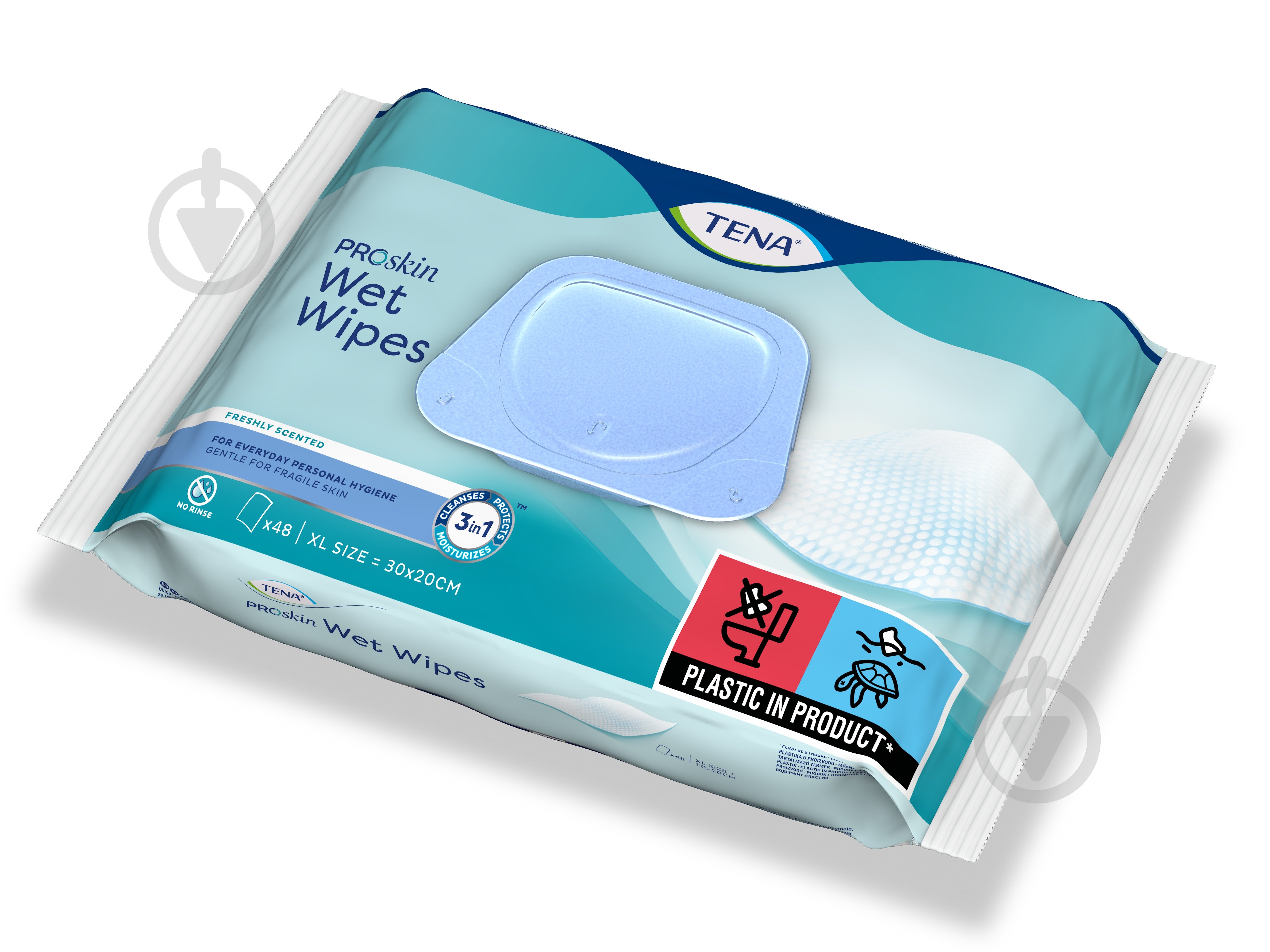 Влажные салфетки Tena Wet Wipe 48 шт. - фото 2