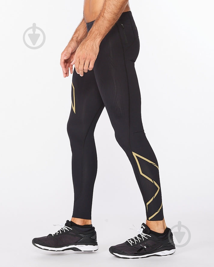Тайтси 2XU Light Speed Compression Tights 1/1 MA5305b_BLK/GRF р.S чорний - фото 2