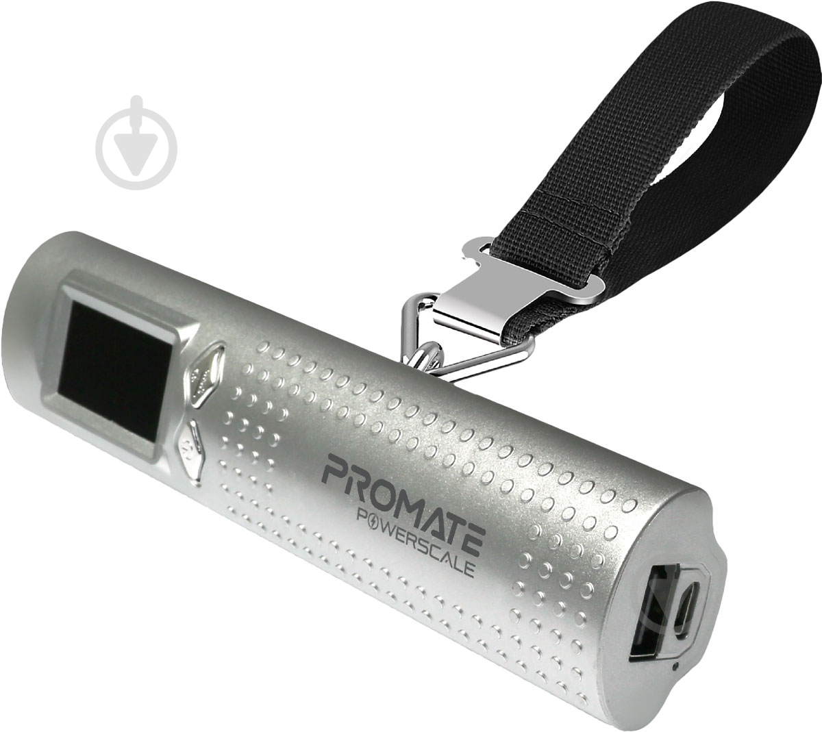 Ваги Promate PowerScale з функцією повербанка 2600 mAh Silver - фото 1 Ваги Promate PowerScale з функцією повербанка 2600 mAh Silver - фото 1