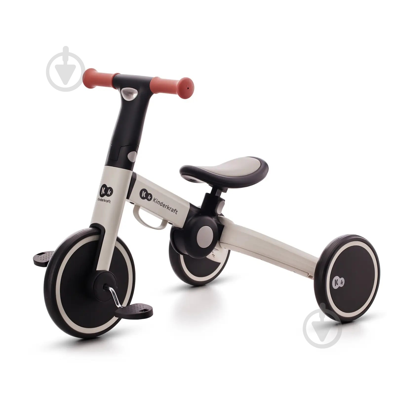 ᐉ Велосипед детский Kinderkraft 3 в 1 4TRIKE Silver Grey серый