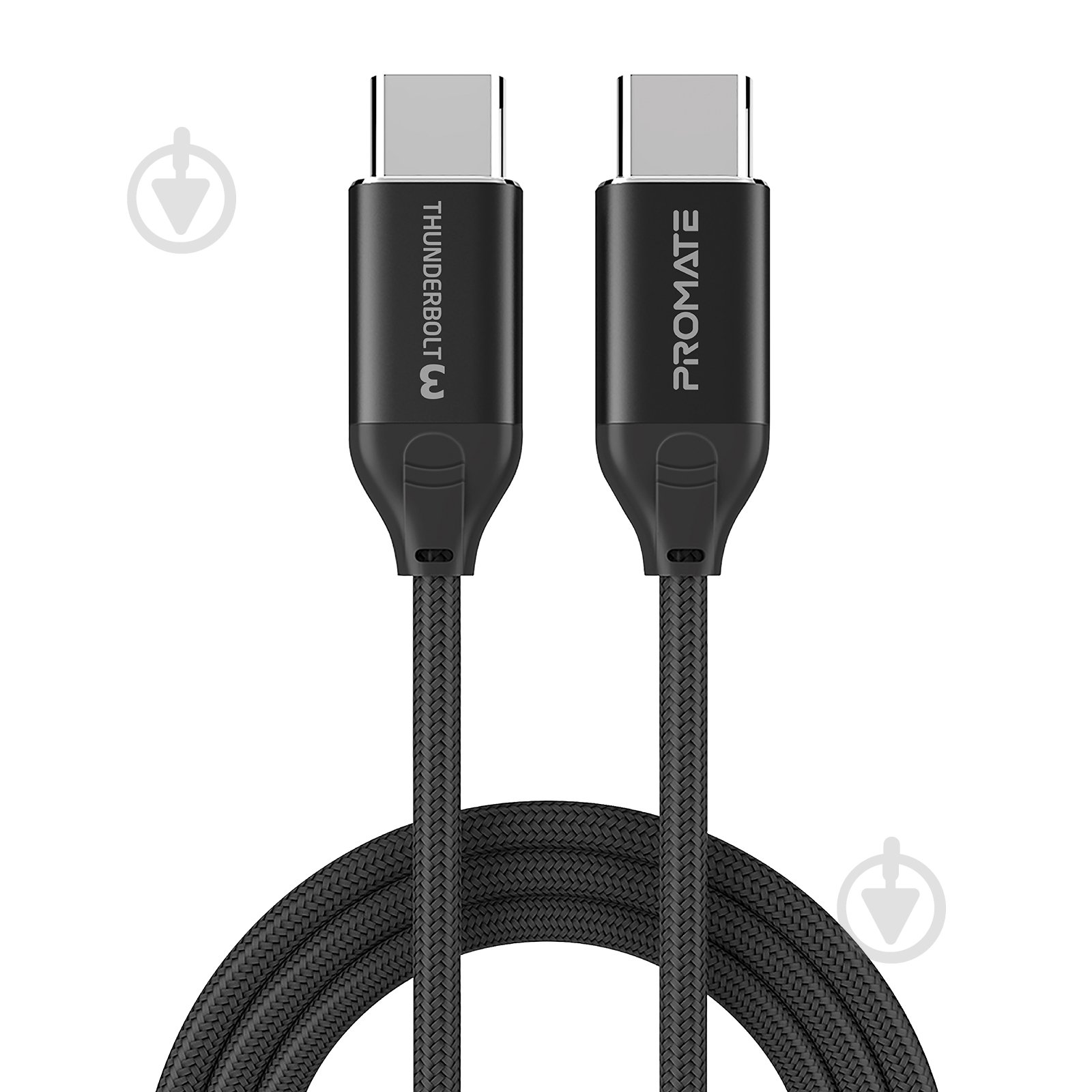 Кабель Promate ThunderLink-C20+ USB Type-C/USB Type-C 100W PD 1,5 м чорний (thunderlink-c20+.black) - фото 1