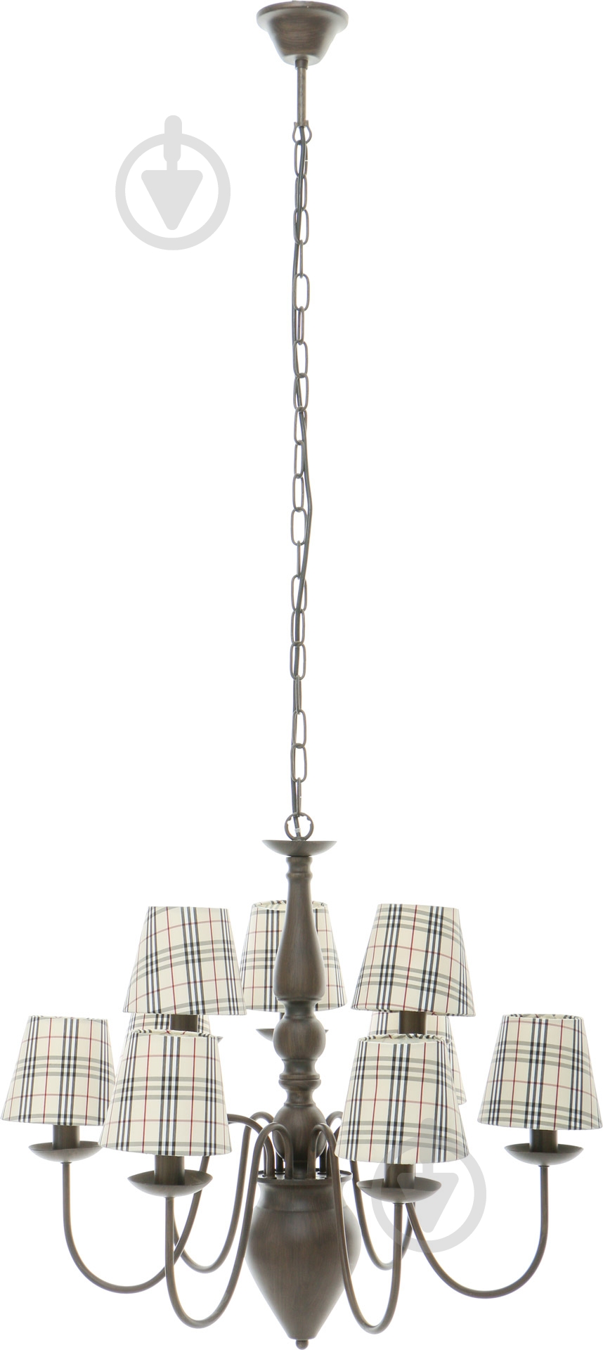 Люстра подвесная Arte Lamp Scotch 9xE14 коричневый - фото 2