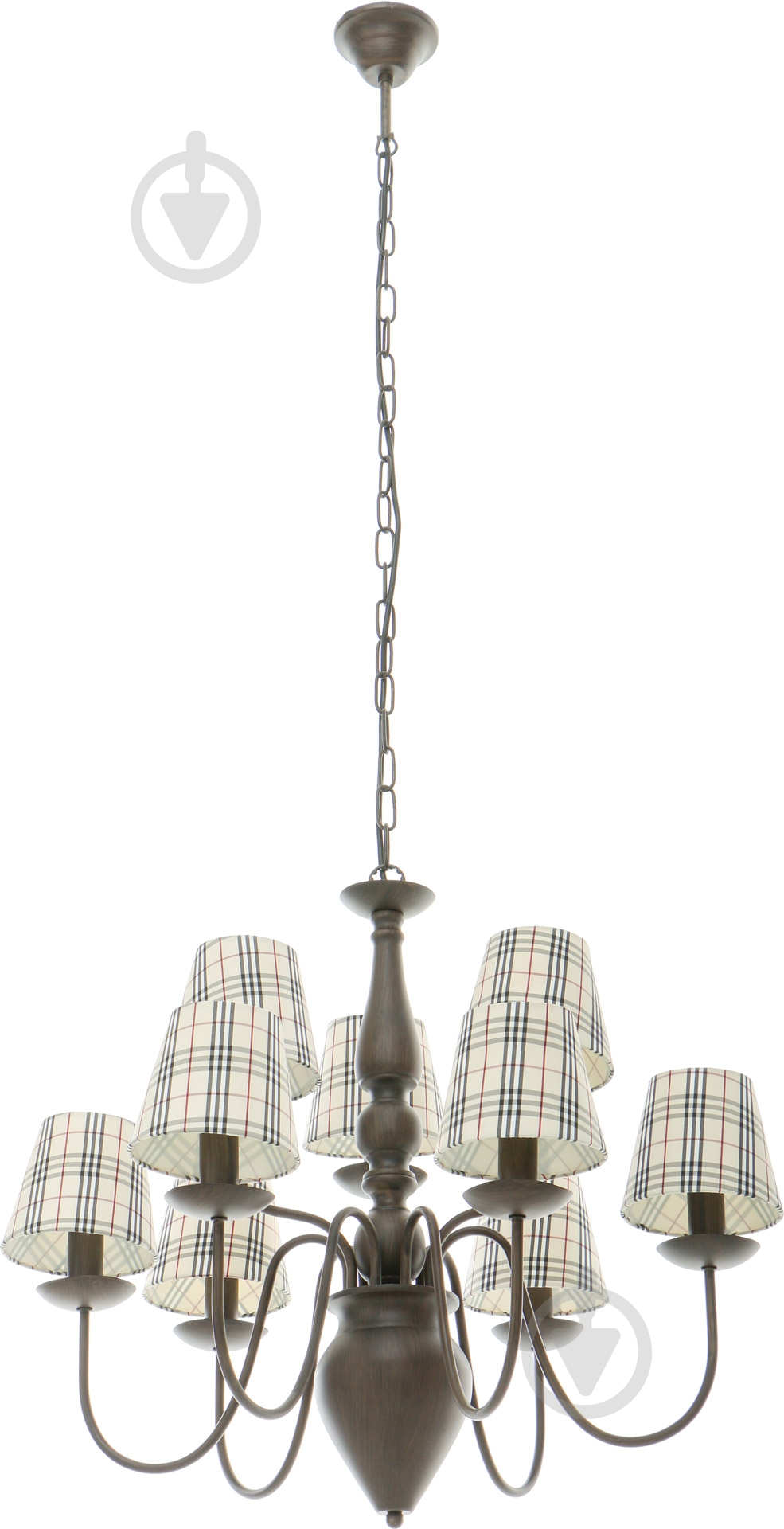 Люстра подвесная Arte Lamp Scotch 9xE14 коричневый - фото 1