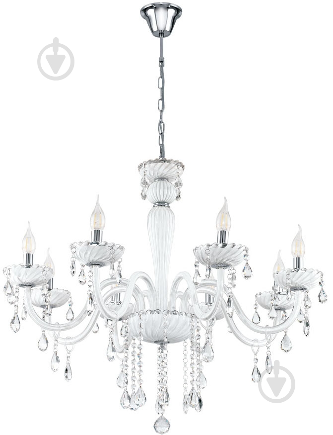 Люстра Eglo Carpento 8xE14 белый 39114 - фото 1