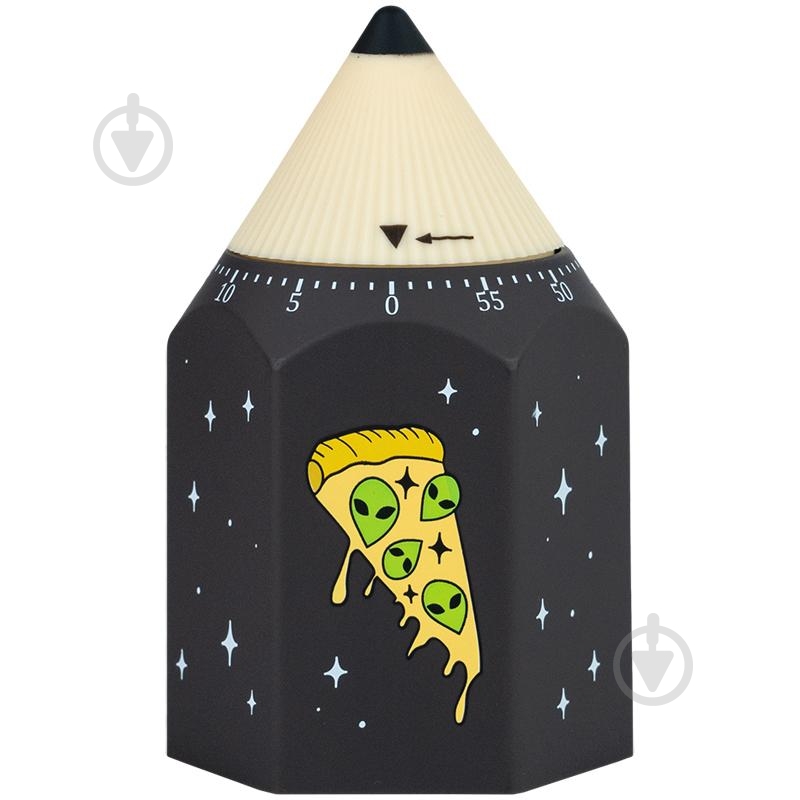 Таймер KITE механический Space K24-171-2 черный - фото 1