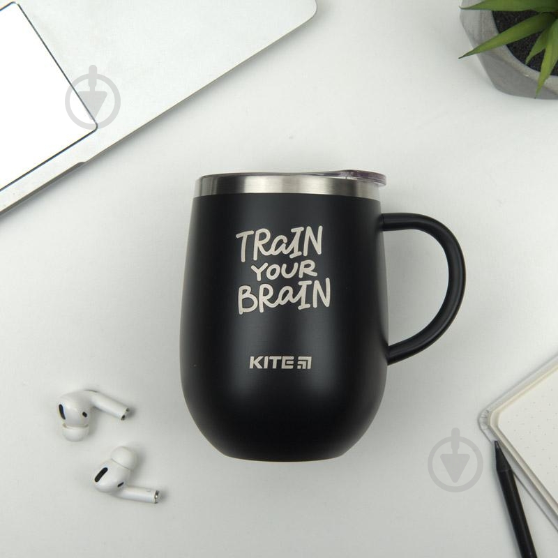 Термокружка KITE Train your brain 360 мл K22-378-01-1 - фото 4