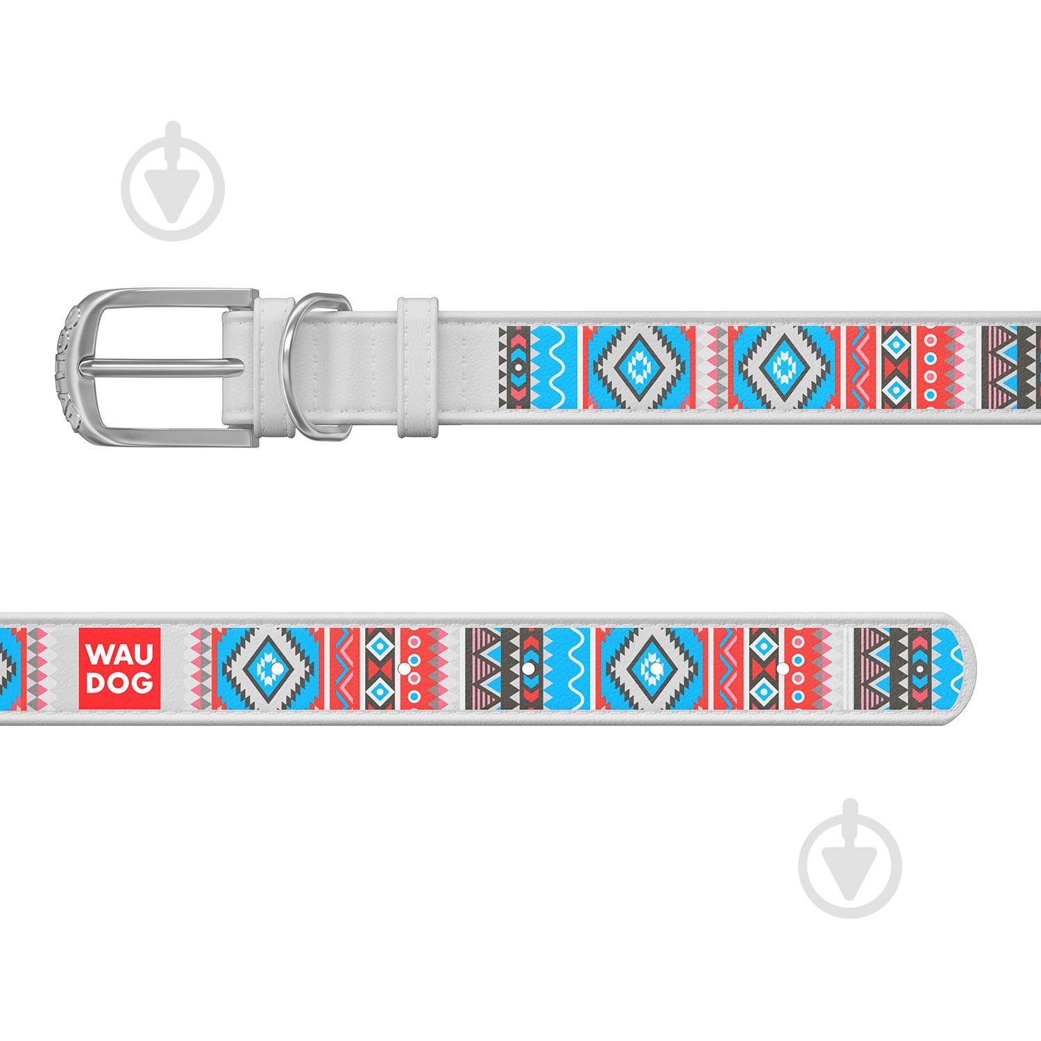 Нашийник WAUDOG Design з малюнком Етно 1,2х19-35 см білий - фото 2 Нашийник WAUDOG Design з малюнком Етно 1,2х19-35 см білий - фото 2