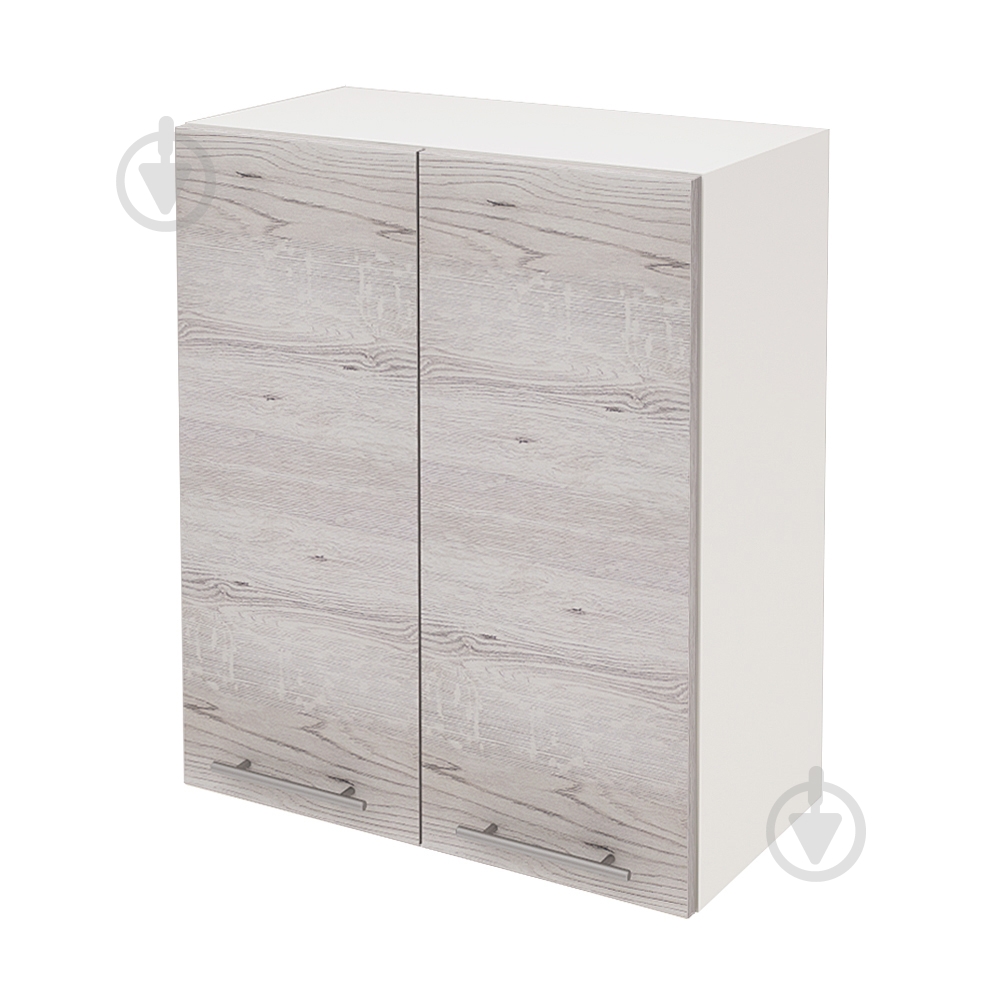 Шкаф верхний Руна МВСУ (2) 600x718x300 мм дуб полярный/белый ROKO - фото 1