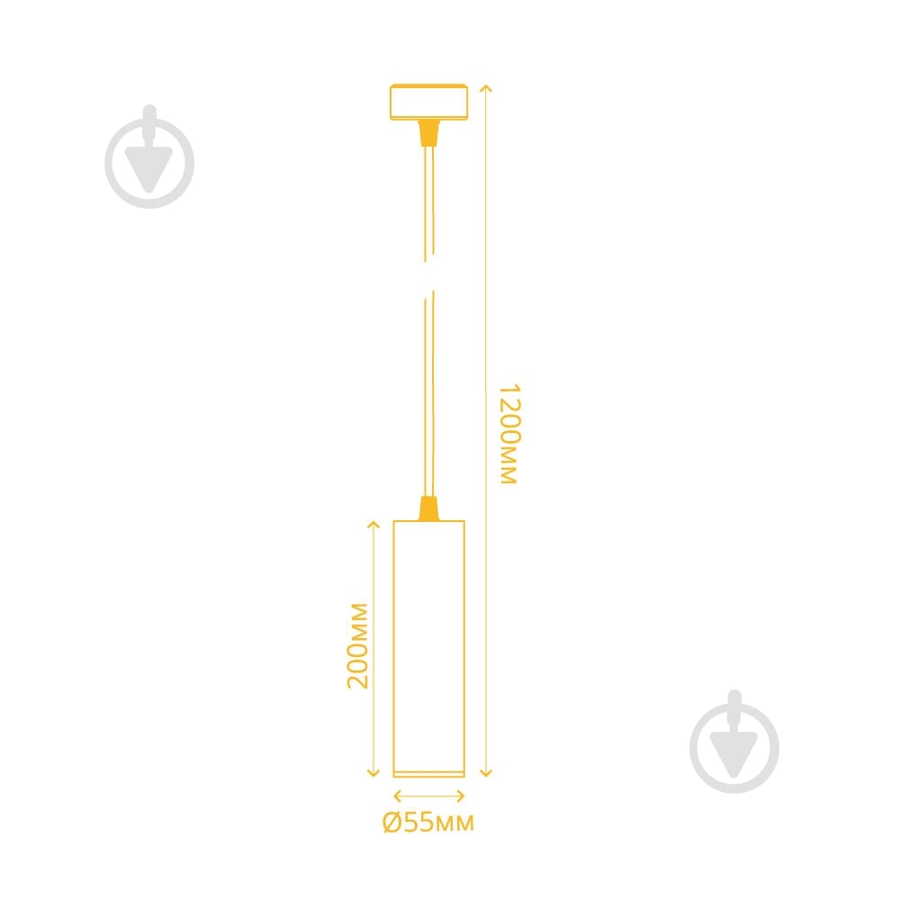Підвіс LightMaster 1x12 Вт GU10 чорний MLS128 MR16/GU10 чорний - фото 4