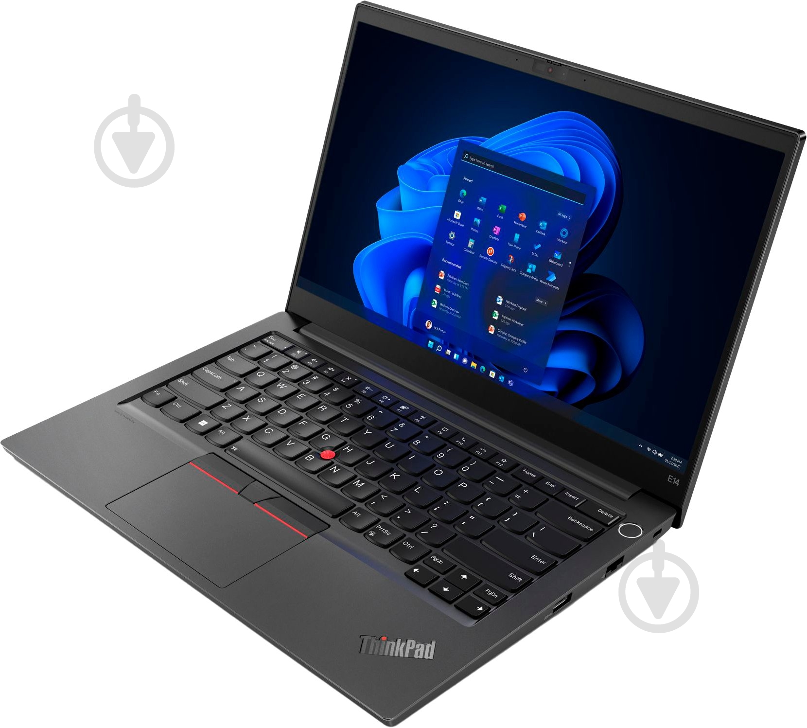 Ноутбук Lenovo ThinkPad E14 Gen 5 14" (21JR0035RA) graphite black - фото 3