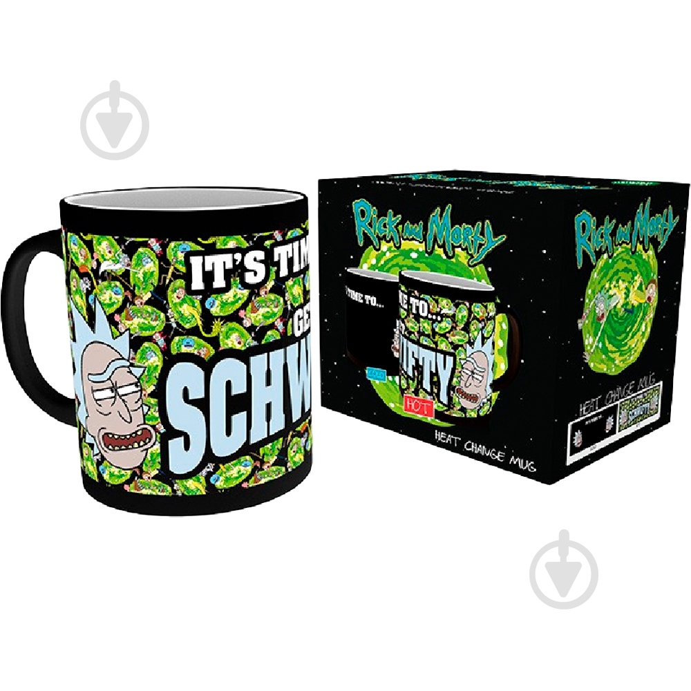 Чашка-хамелеон Verto RICK AND MORTY Get Schwifty (Рік і Морті) 320 мл (MGH0063) - фото 1