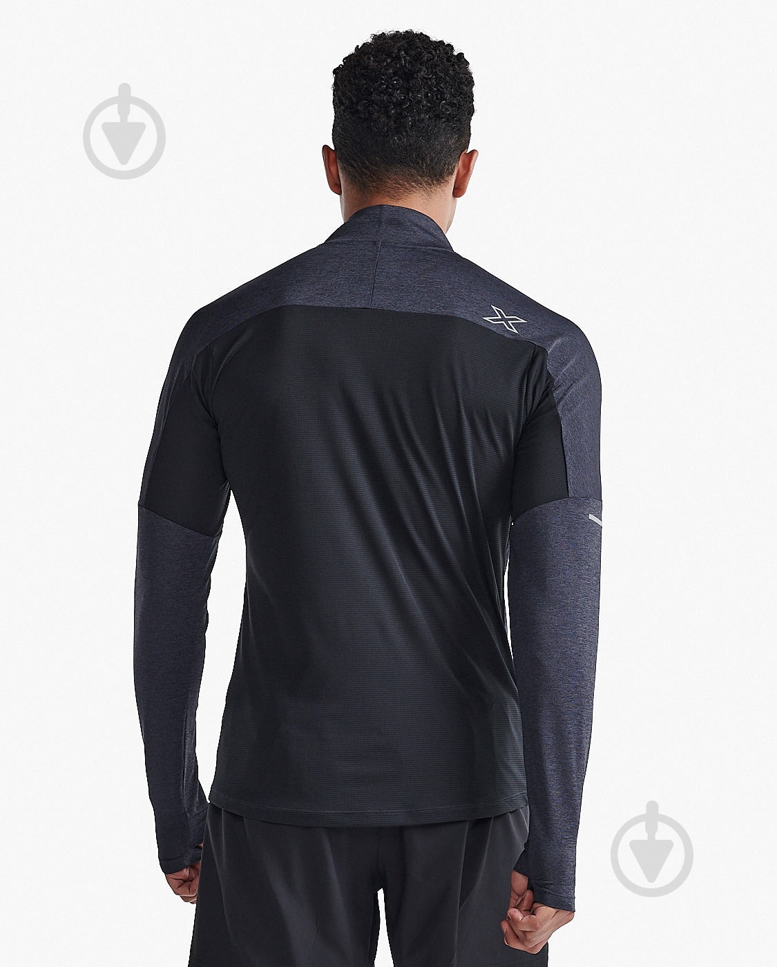 Джемпер 2XU Aero 1/2 Zip MR7244a_BLK/SRF р.S черный - фото 3