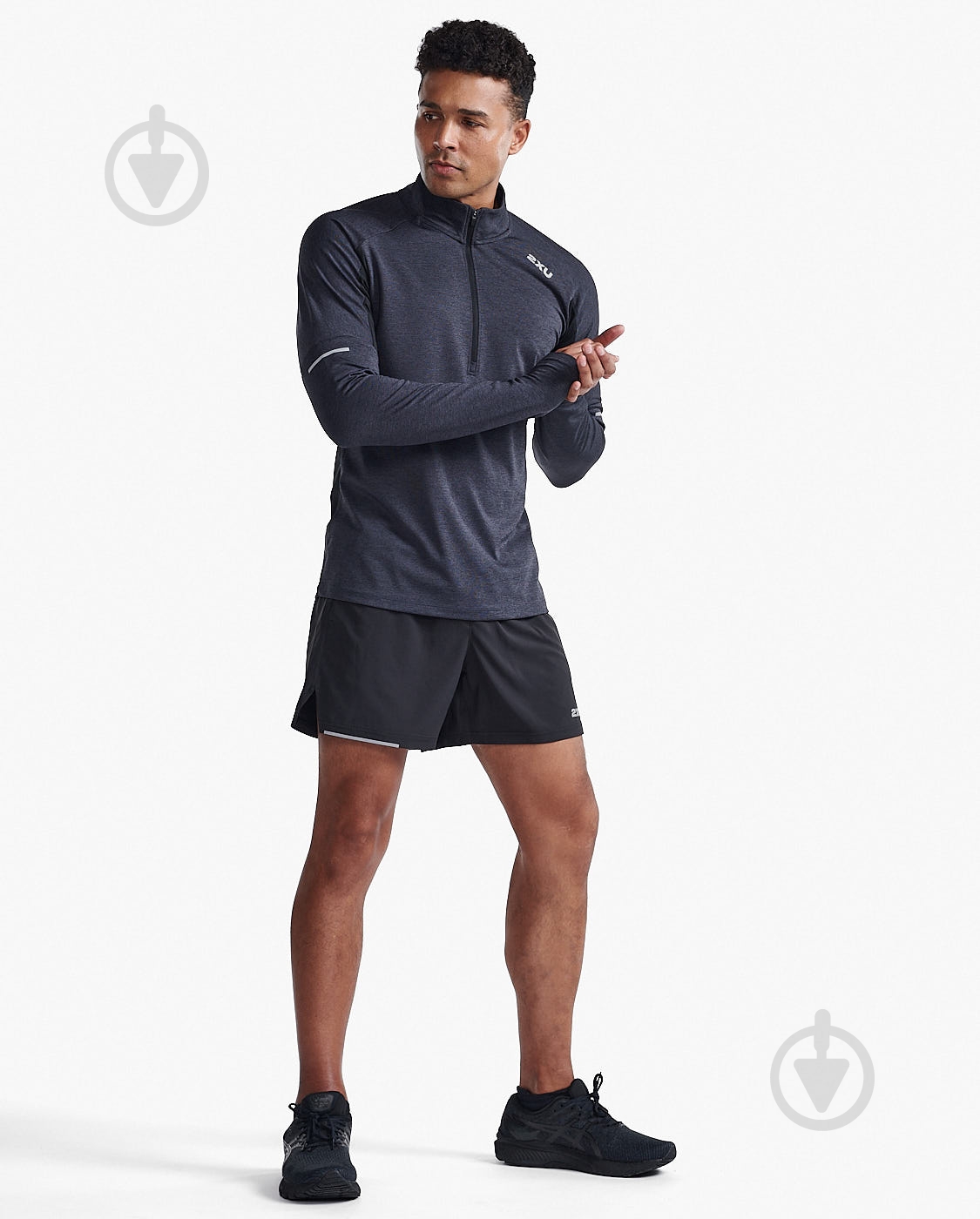 Джемпер 2XU Aero 1/2 Zip MR7244a_BLK/SRF р.S черный - фото 6