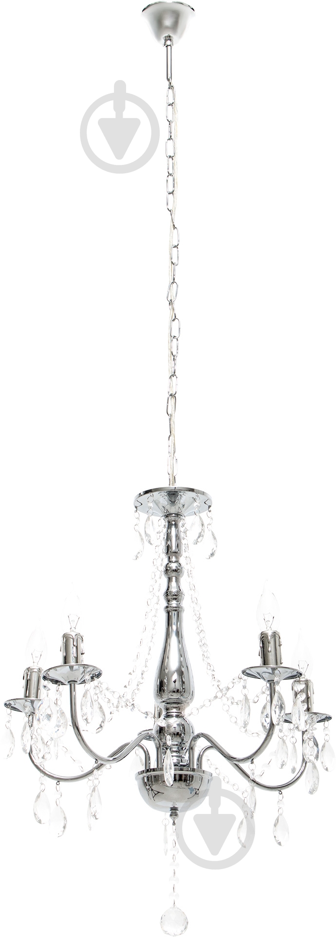 Люстра подвесная Globo William 5xE14 хром 63129-5 - фото 1 Люстра подвесная Globo William 5xE14 хром 63129-5 - фото 1