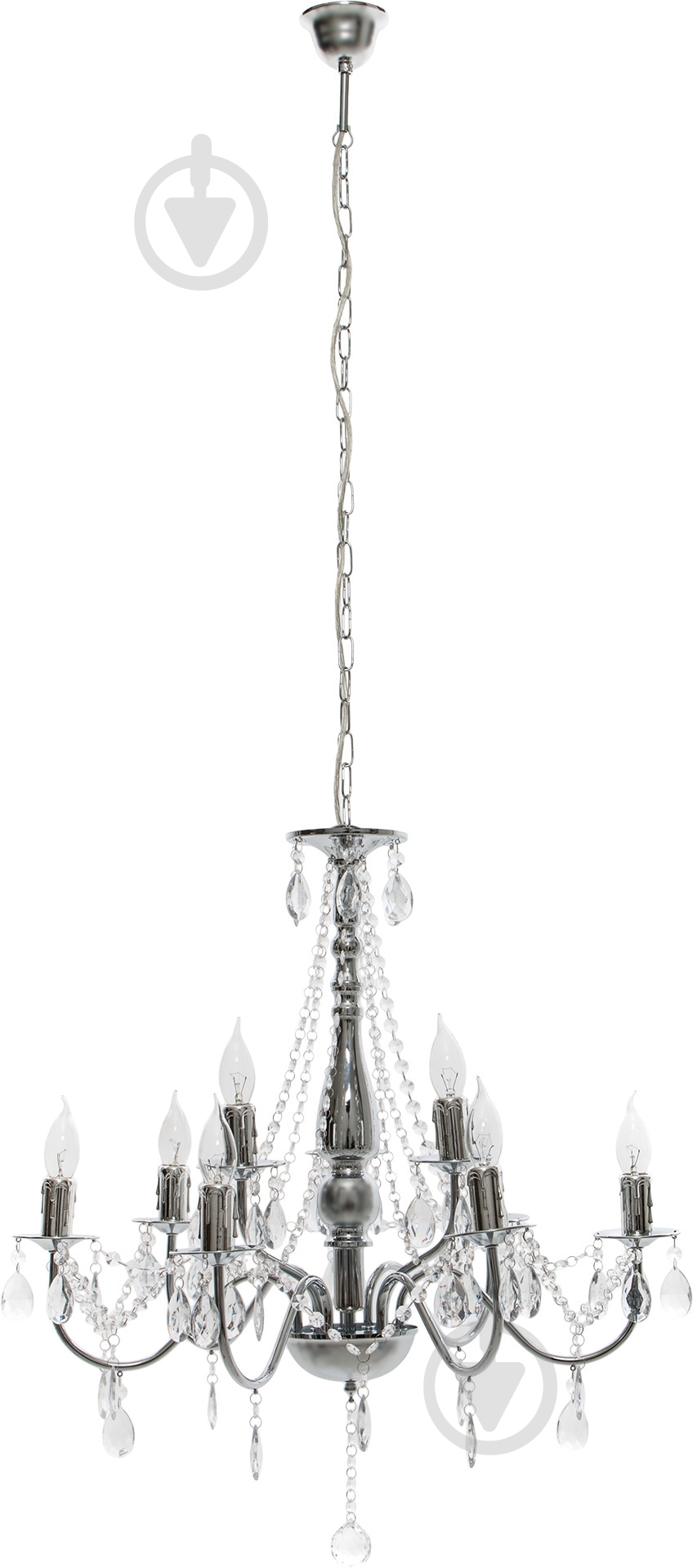 Люстра подвесная Globo William 9xE14 хром 63129-9 - фото 2