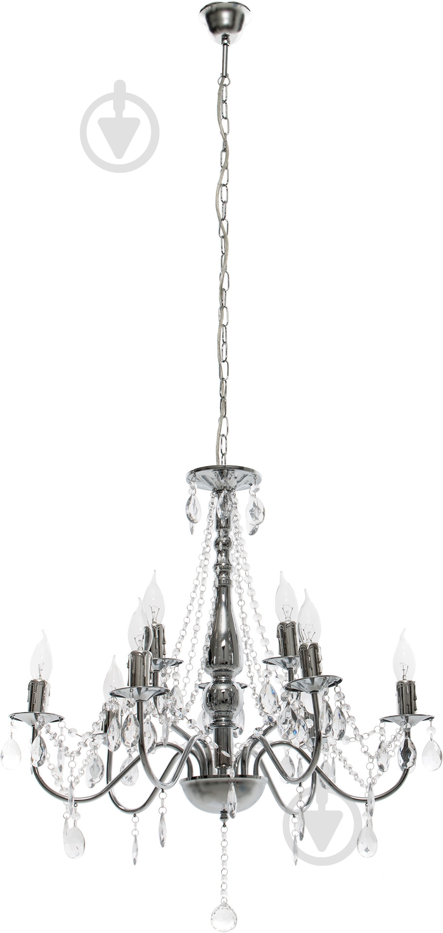 Люстра подвесная Globo William 9xE14 хром 63129-9 - фото 1