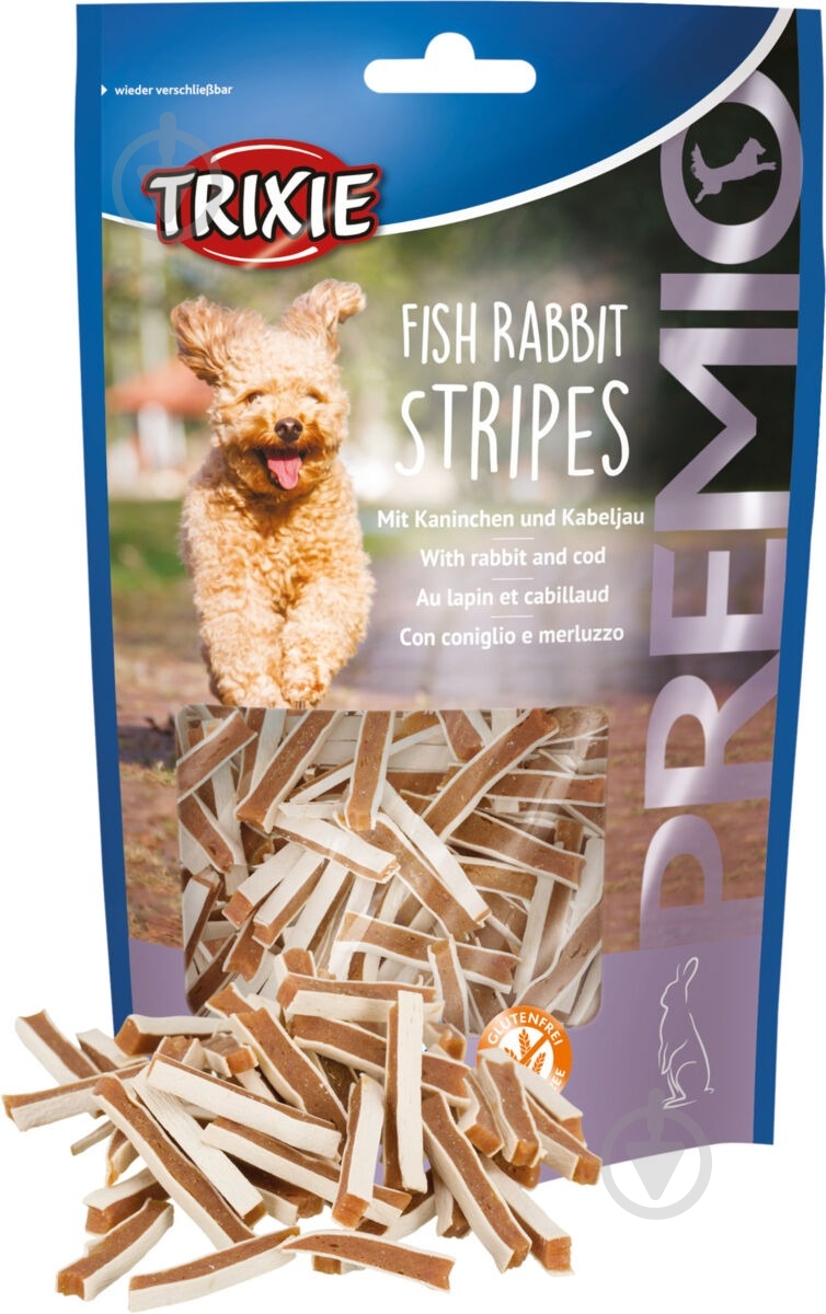 Лакомство Trixie PREMIO Fish Rabbit Stripes 100 г (31547) - фото 3