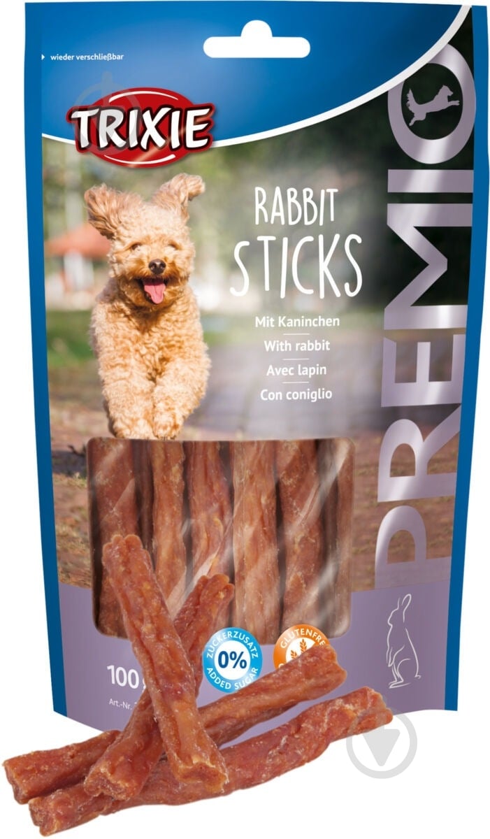 Лакомство Trixie PREMIO Rabbit Sticks 100 г (31709) - фото 3