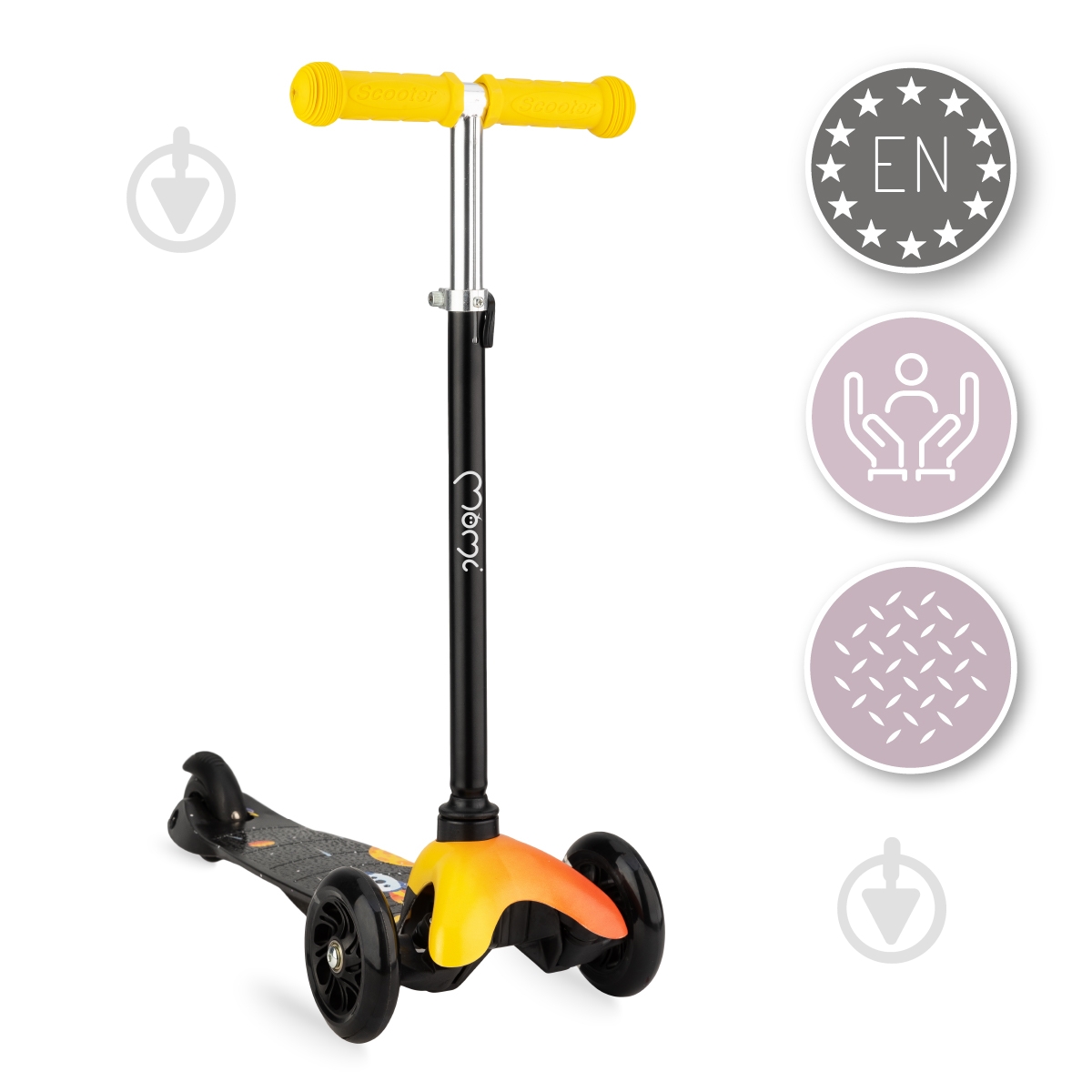 Самокат MoMi Weendy orange rocket оранжевый HULA00004 - фото 2