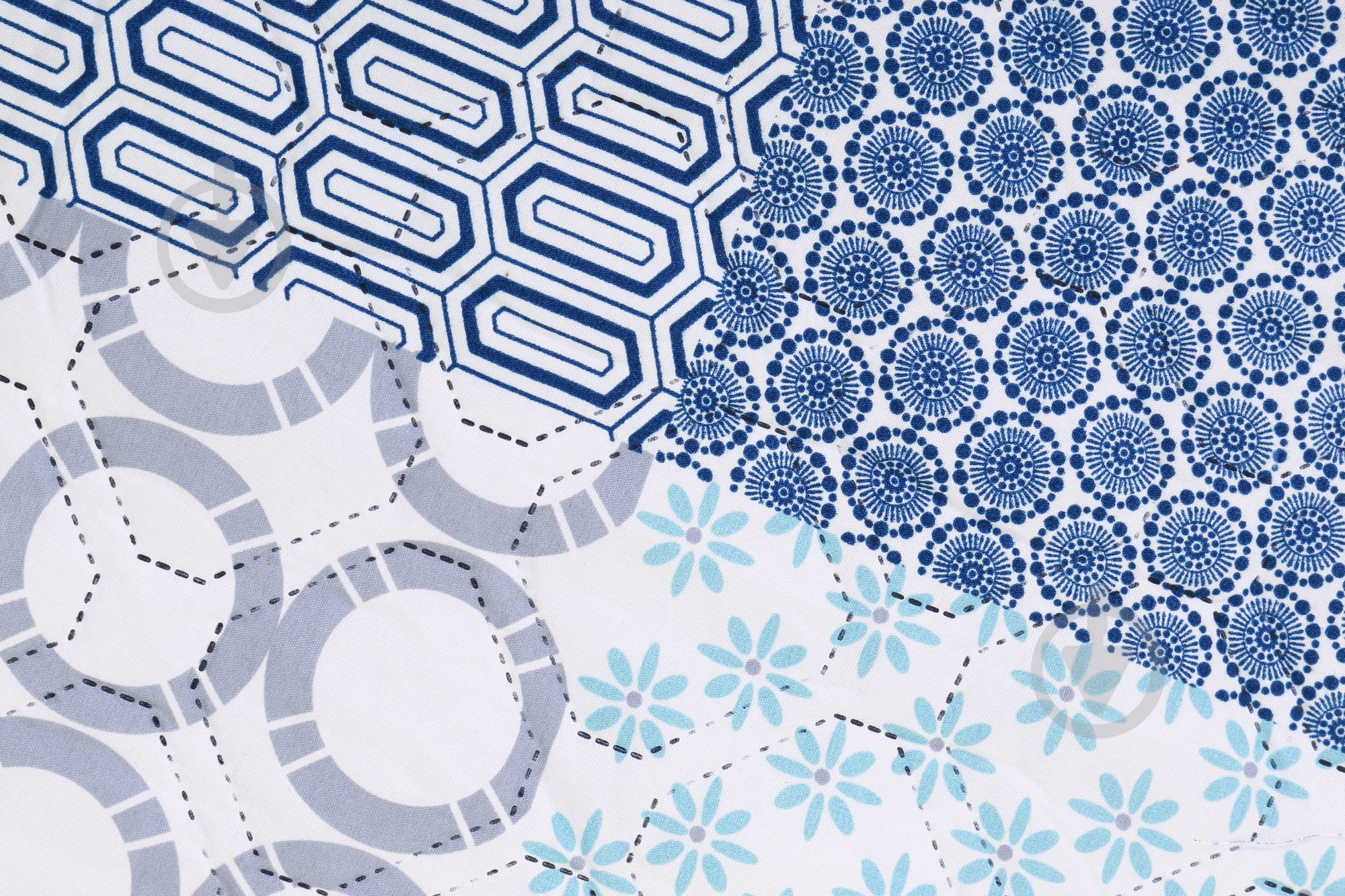 Покрывало Tuscany 145x210 см UP! (Underprice) белый с синим - фото 2