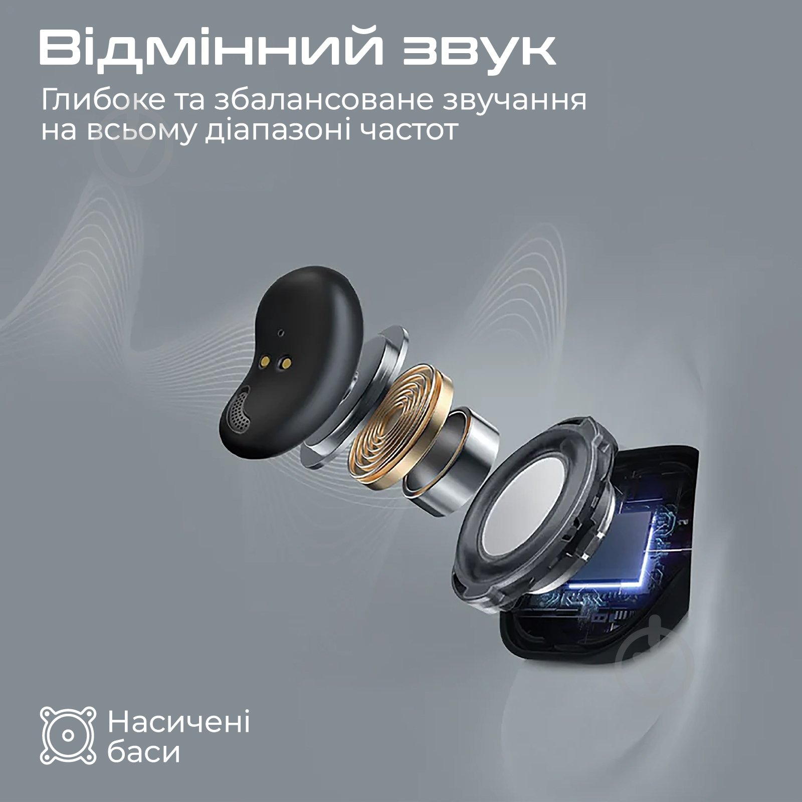 Навушники Promate black (teeny.black) - фото 4