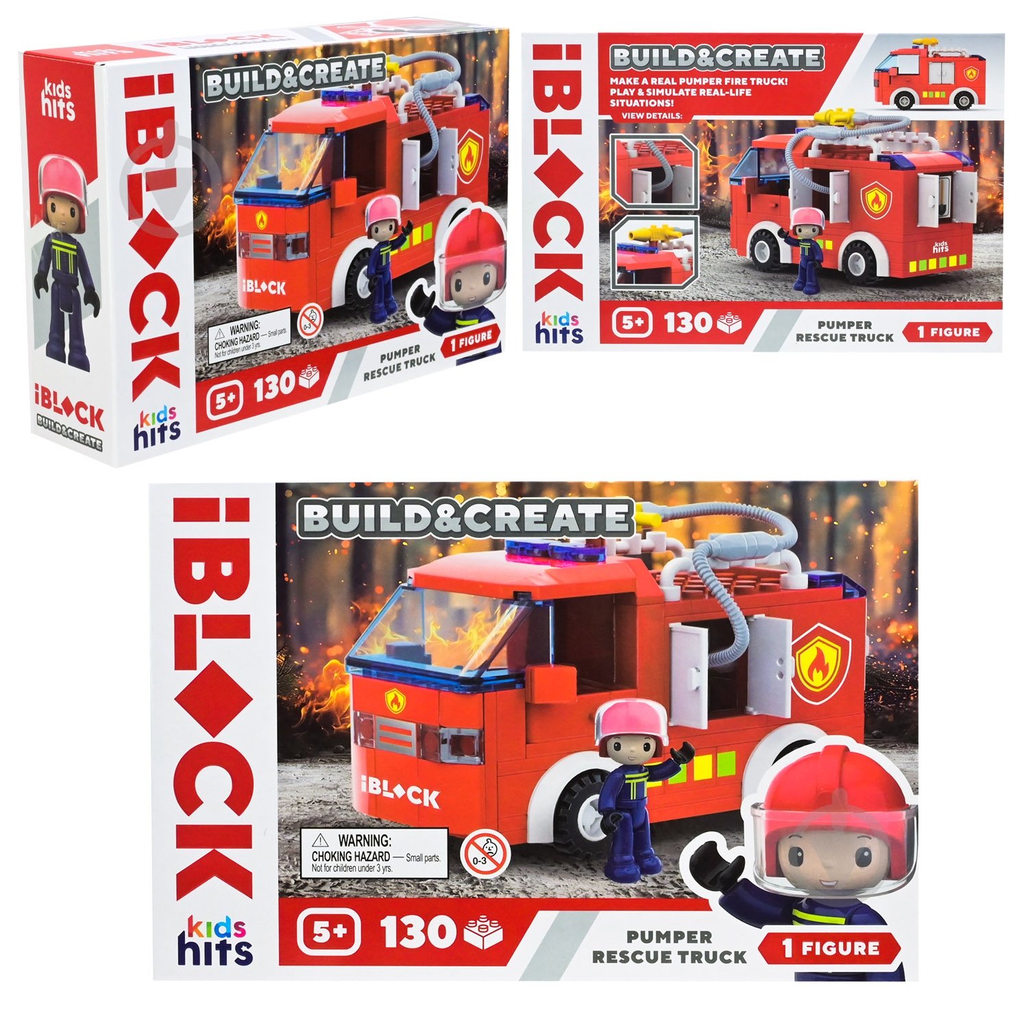 Конструктор Iblock FIRE 130 дет. KH43/001/3 - фото 1