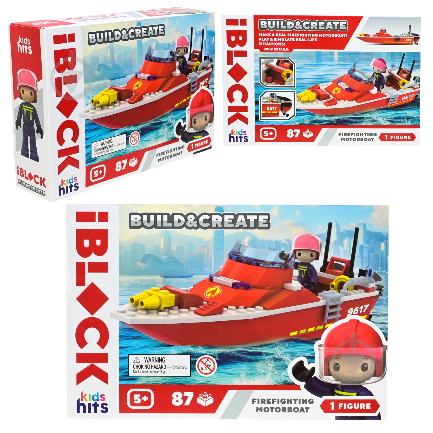 Конструктор Iblock FIRE 87 дет. KH43/001/4 - фото 1