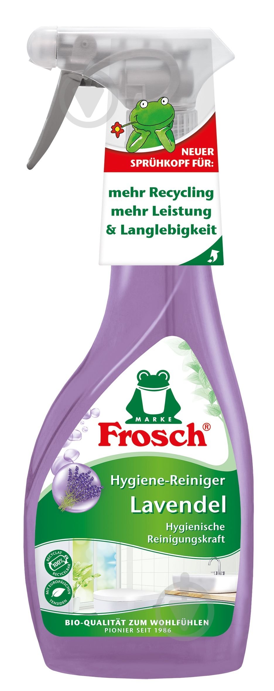 Засіб Frosch для очищення ванни та душу Лаванда 0,5 л - фото 1