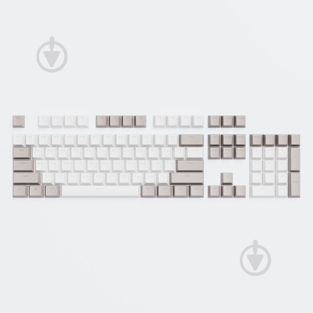 Набор кейкапов Dark Project DARK PROJECT Keycaps PBT Dark Project KS-48 (DP-KS-0048) серо-белые (DP-KS-0048) - фото 2