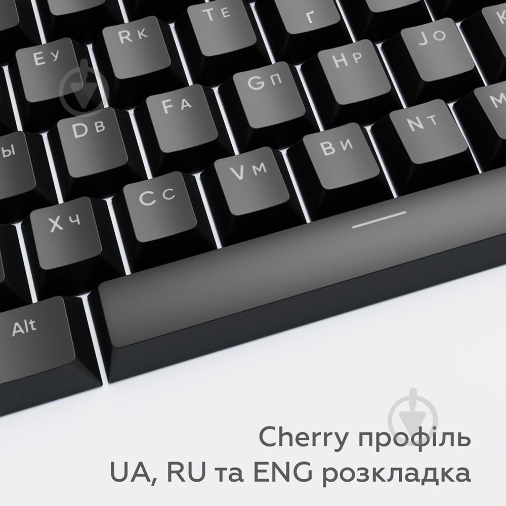 Набір кейкапів Dark Project DARK PROJECT PBT KS-45 ENG/UA/RU (DP-KS-0045) чорні (DP-KS-0045) - фото 6
