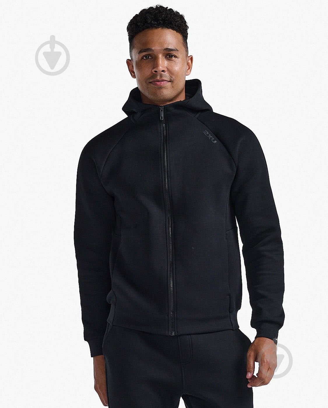 Джемпер 2XU Commute Full Zip Hoodie MR7225a_BLK/BLK р. M черный - фото 1