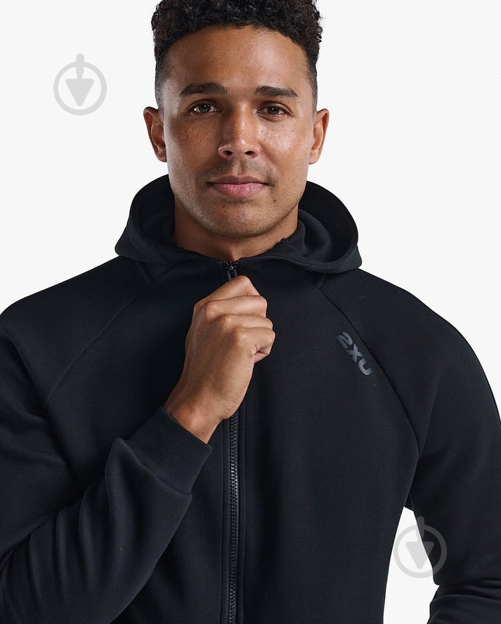 Джемпер 2XU Commute Full Zip Hoodie MR7225a_BLK/BLK р. M черный - фото 5