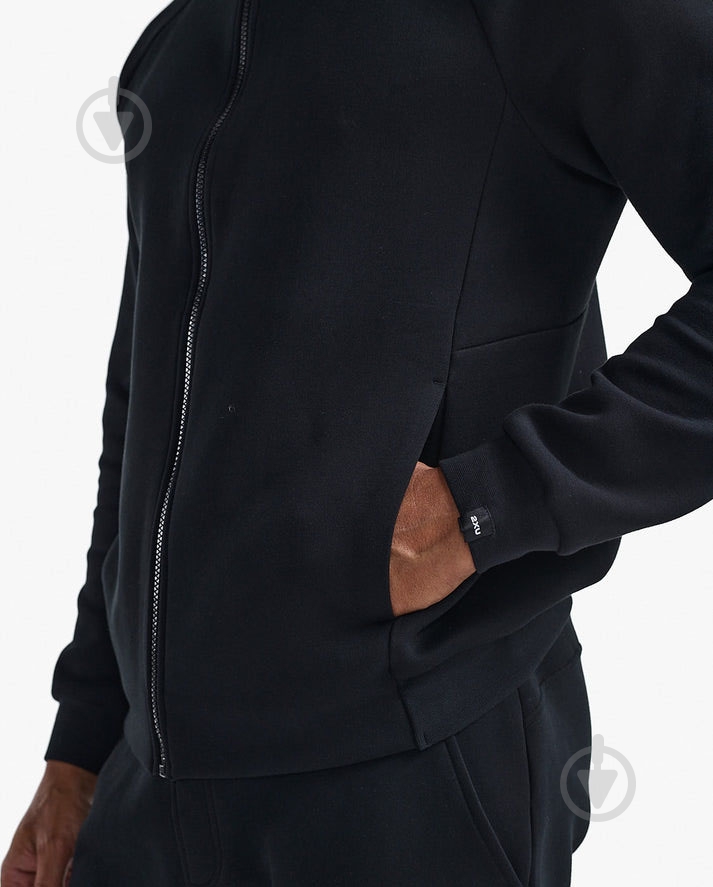 Джемпер 2XU Commute Full Zip Hoodie MR7225a_BLK/BLK р. M черный - фото 6