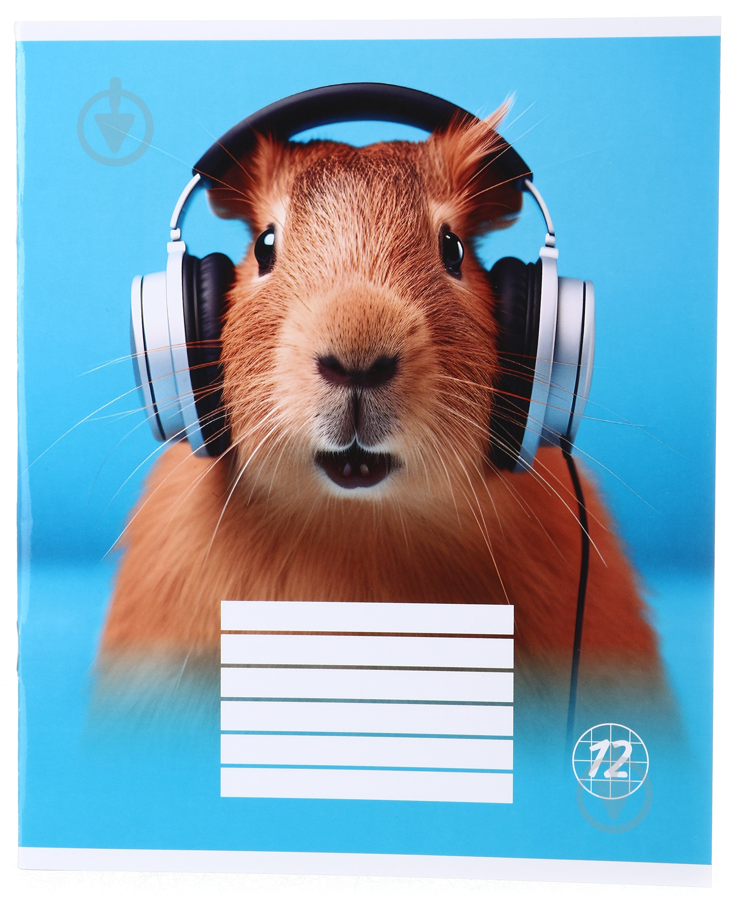Зошит шкільний Capybara24 12 аркушів скоба клітинка Nota Bene - фото 1