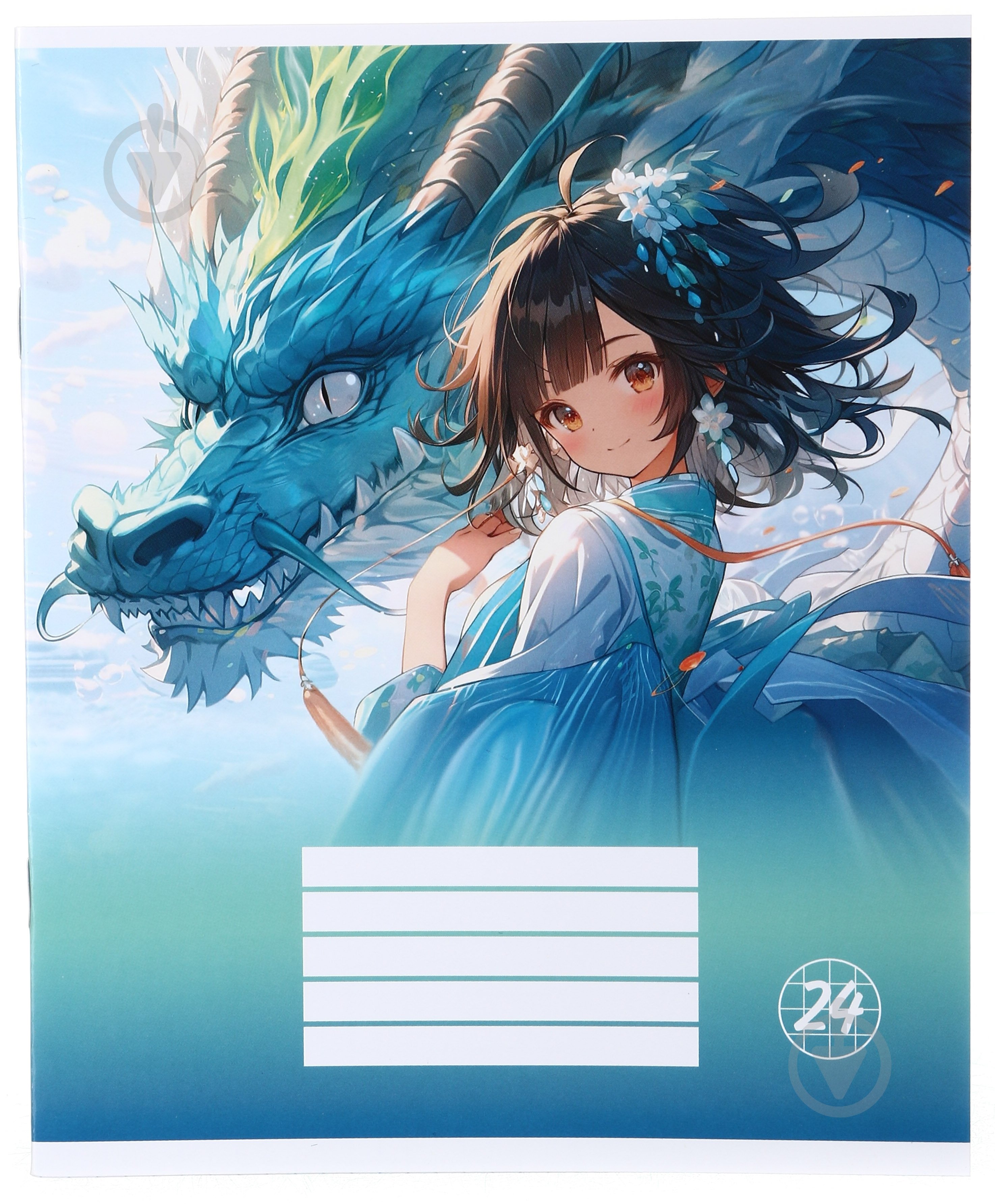 Тетрадь школьная Anime24 24 листа скоба клетка_1 Nota Bene - фото 1